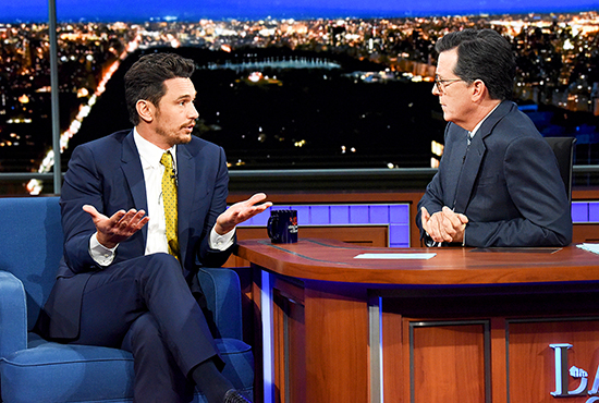 james franco stephen colbert