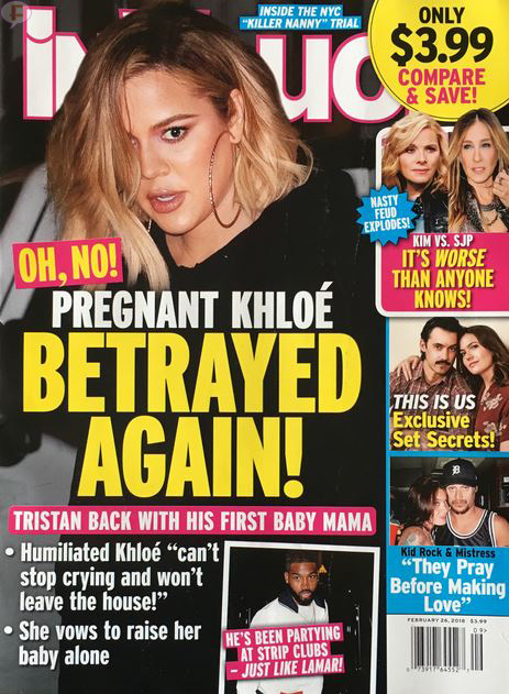 Khloe Kardashian Betrayed Tristan Thompson InTouch Cover