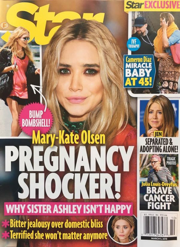 Mary Kate Olsen Pregnant Ashley Jealous Star