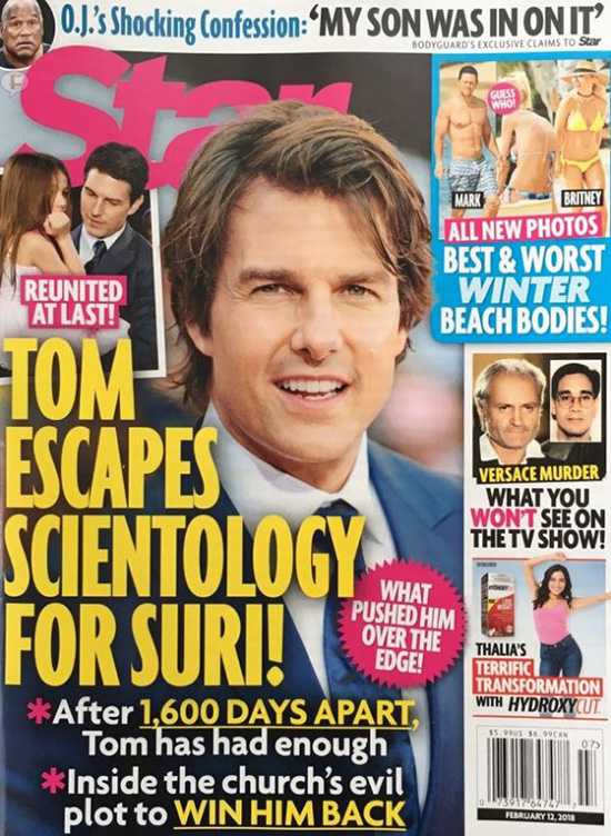 Tom Cruise leaving Scientology Suri Star