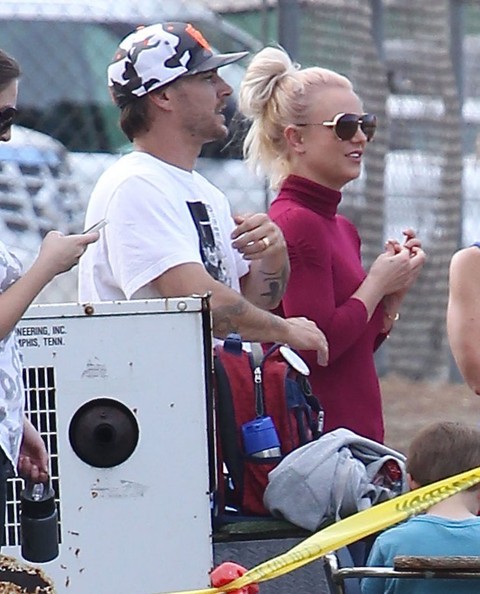 Britney Spears Kevin Federline soccer game 2013