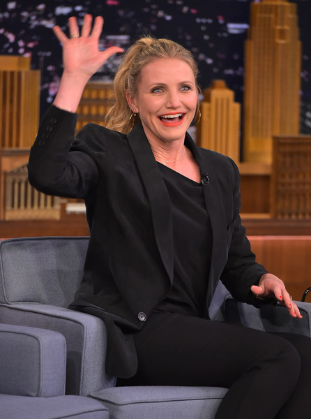 Cameron Diaz Visits Tonight