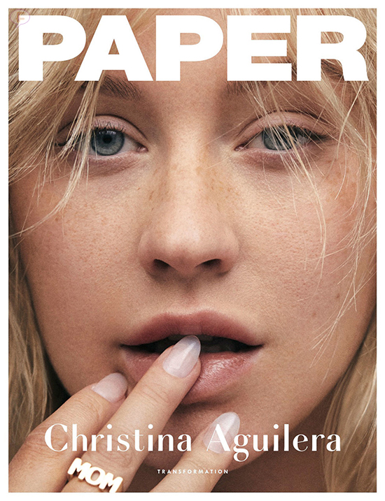 christina aguilera paper magazine cover