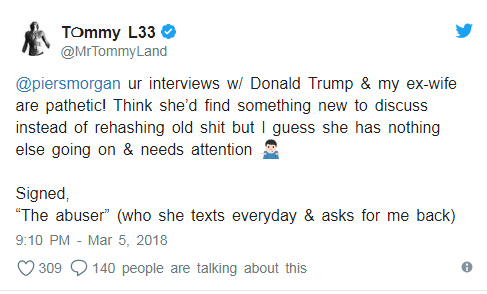 tommy lee tweet