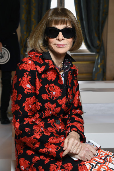 Anna Wintour Balmain Front Row Paris Fashion 2018