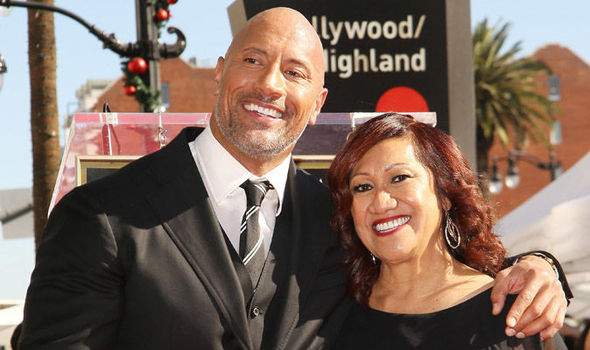 dwayne johnson and mother Ata