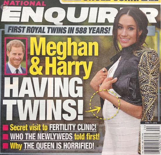 Meghan Markle Twins National Enquirer