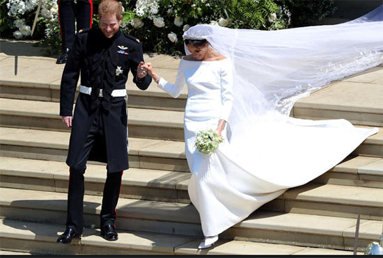 harry meghan leaving chapel