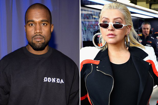 kanye west christina aguilera