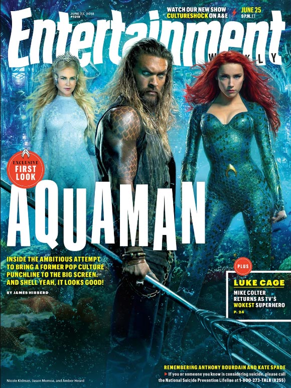 aquaman entertainment weekly cover