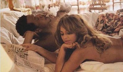 Beyonce en la cama con Jay Z - OTR Tour