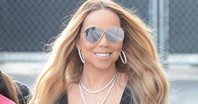 Mariah Carey muestra su delgada figura en Jimmy Kimmel