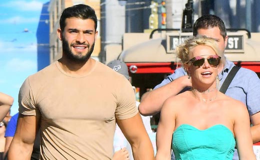 britney spears sam asghari out and about