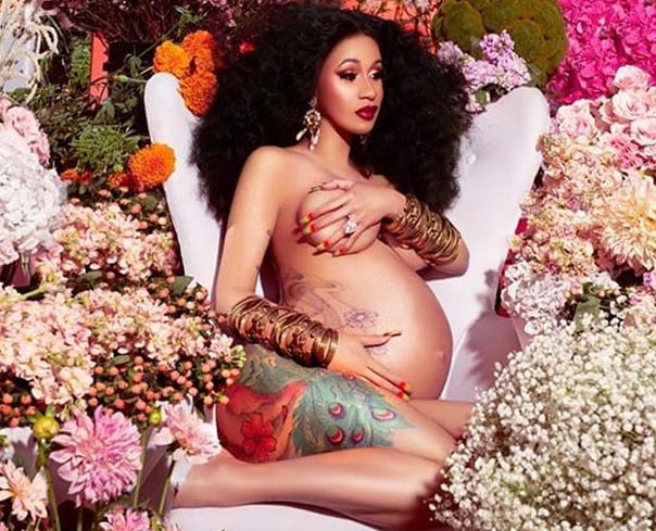 cardi b pregnant pic