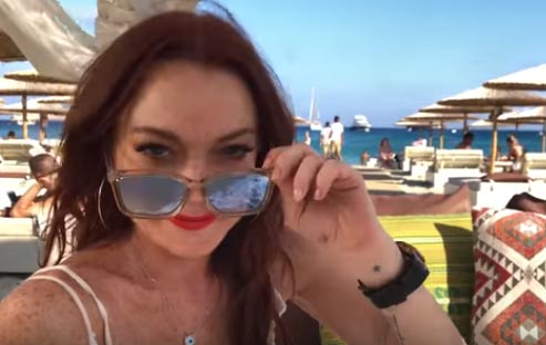 lindsay lohan beach club teaser