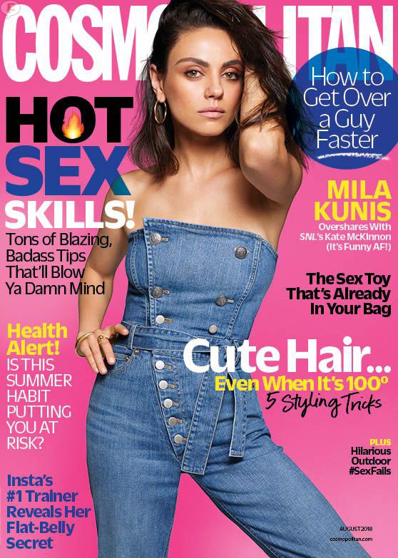 mila kunis cosmopolitan august 2018 cover