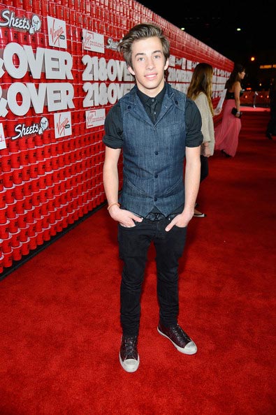 Jimmy Bennett Premiere 21 and Over 2013