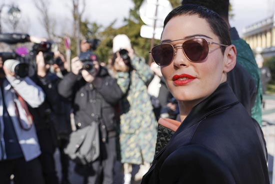 Rose McGowan Vivienne Westwood Outside Arrivals 2018