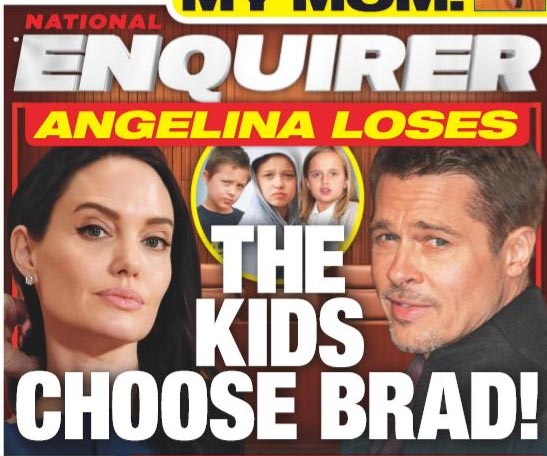 angelina loses kids chose brad enquirer