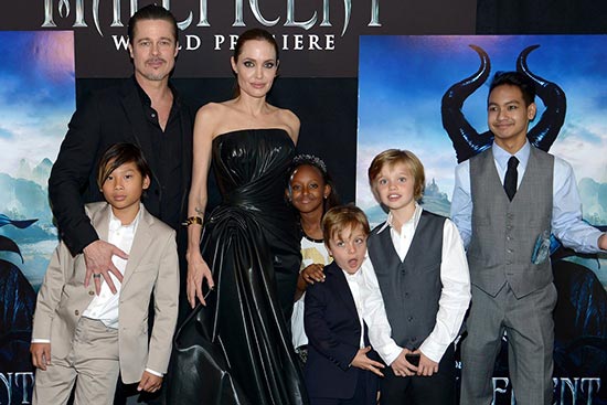 brad angelina brangeinos malefica premier