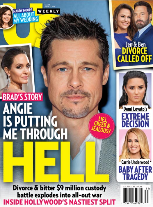 brad pitt story angie hell divorce us weekly