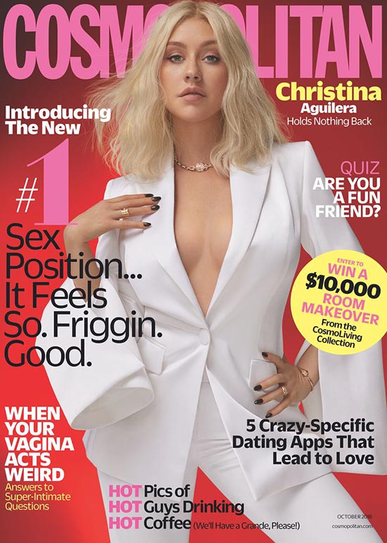 christina aguilera cosmopolitan octubre 2018 cover