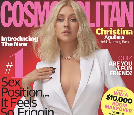 christina aguilera cosmopolitan octubre 2018