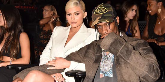 kylie jenner and travis scott attend the 2018 mtv video