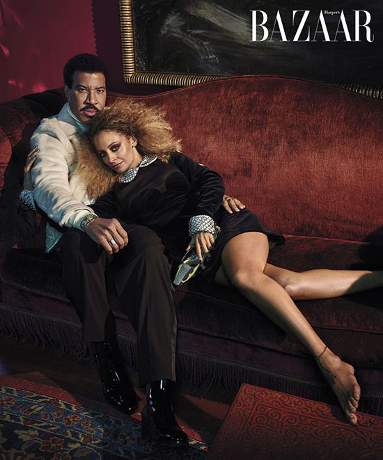 lionel richie Nicole Richie Harpers Bazaar