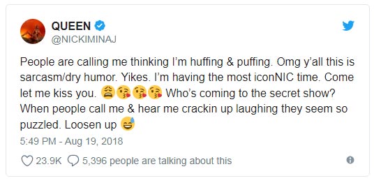 nicki tweet