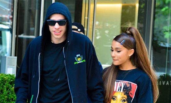 pete davidson ariana grande gq