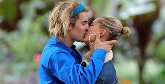 justin bieber hailey baldwin kiss