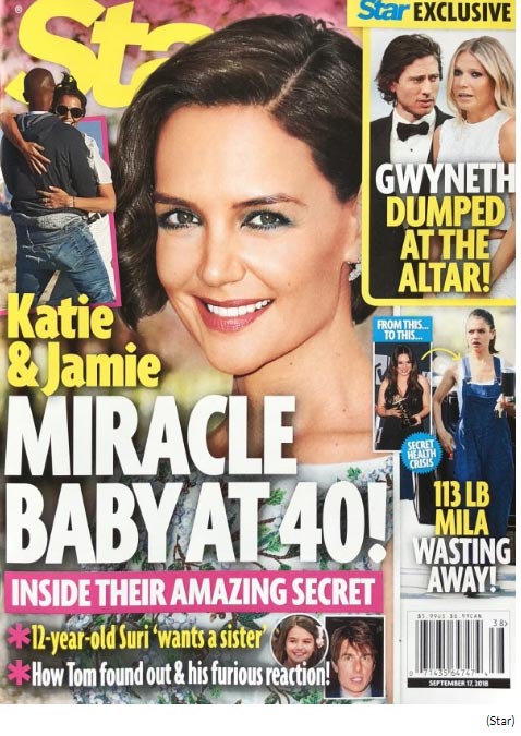 katie holmes miracle baby 40 star cover