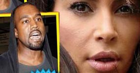 Kim divorciándose de Kanye. baby 4 en camino (InTouch)