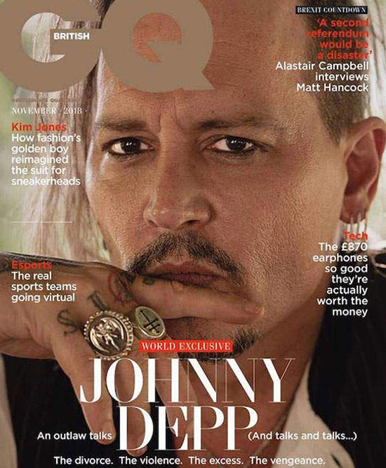 Johnny Depp gq cover