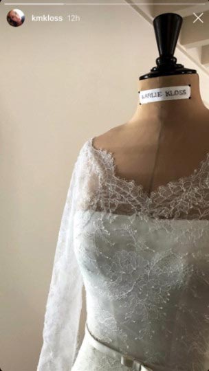 karlie kloss dior wedding dress