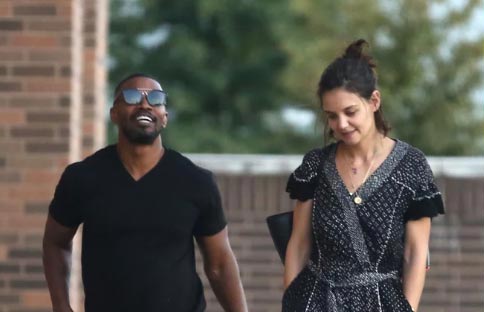 jamie foxx katie holmes out and about city