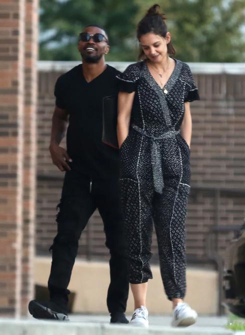 katie holmes jamie foxx out and about
