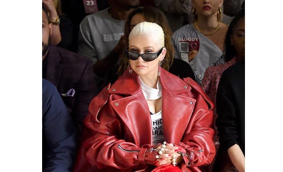 xtina front row NYFW 2018