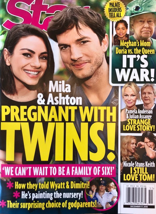 Mila Kunis Ashton Kutcher Twins Star