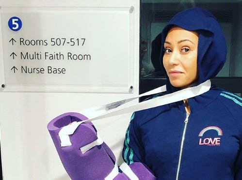 mel b hospital instagram