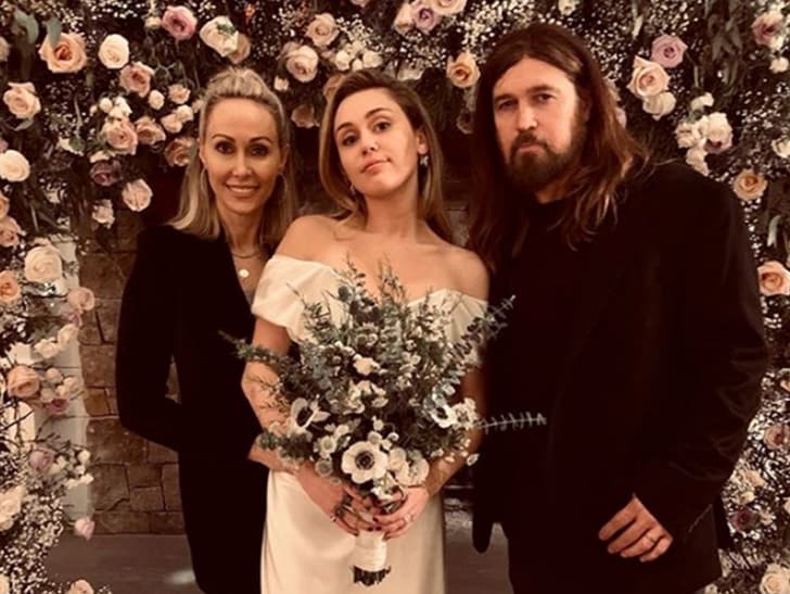 miley cyrus parents wedding instagram