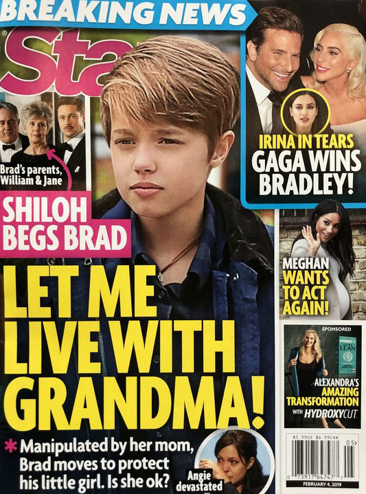 Brad Pitt Angelina Jolie Daughter Shiloh Grandma Star