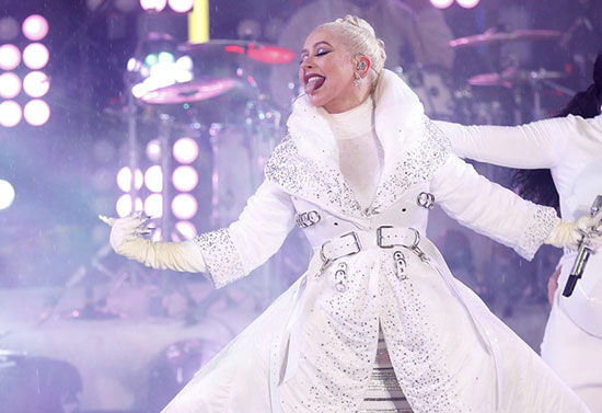 Christina Aguilera Times Square New Year Eve 2018