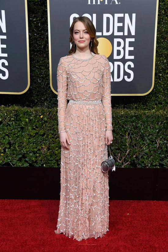 emma stone attends the 76th annual golden globe