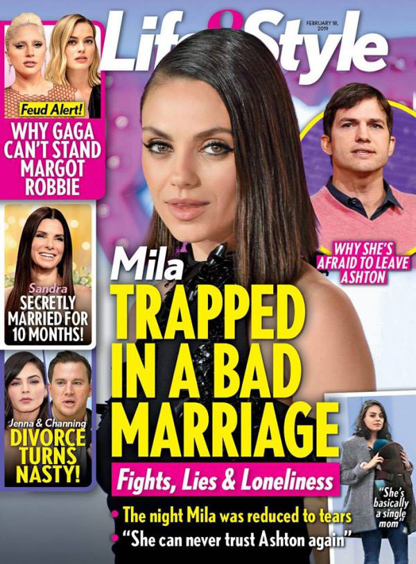 Mila Kunis Ashton Kutcher Marriage Crisis LifeandStyle