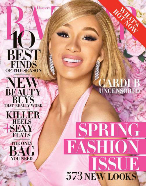 cardi b harpers bazaar cover