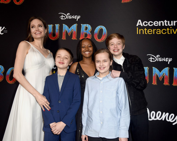 Angelina Jolie Disney Dumbo Red Carpet