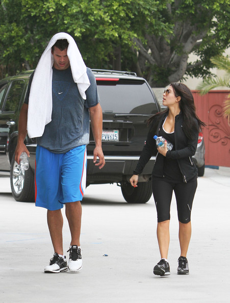 Kim Kardashian Kris Humphries Leaving Gym 2011