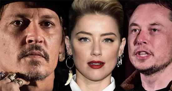 Johnny Depp acusa a Amber Heard de serle infiel con Elon Musk